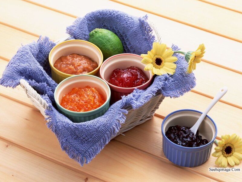 Jam Assortment in Basket