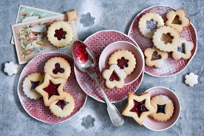 Jam-filled Cookies — Pink