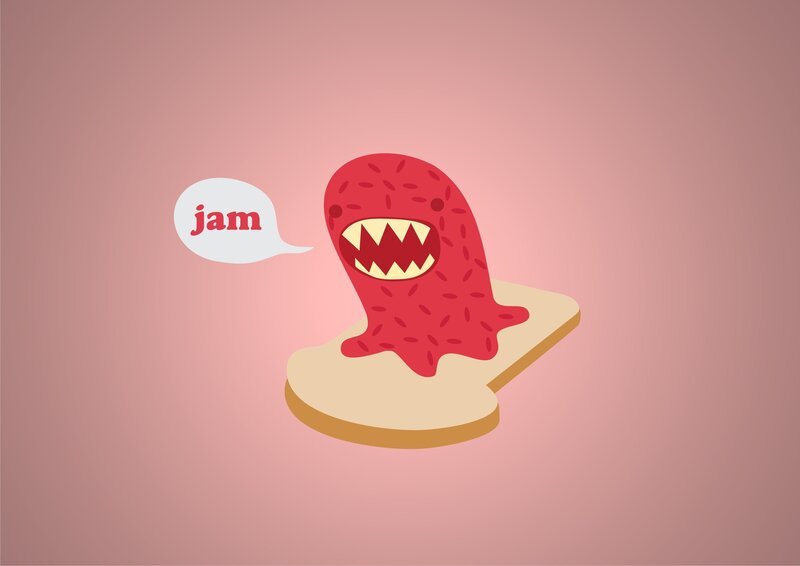jam monster on toast