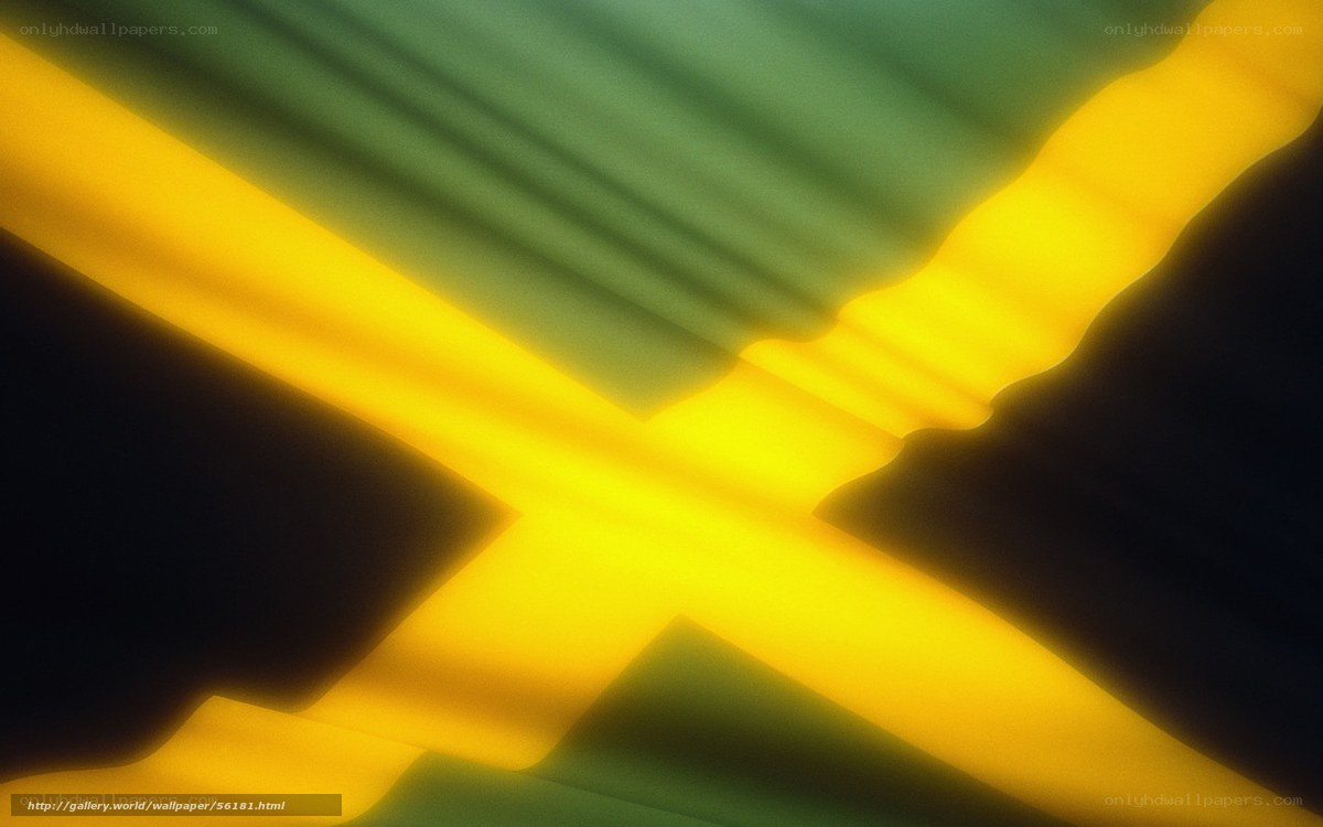 Jamaican flag abstract design