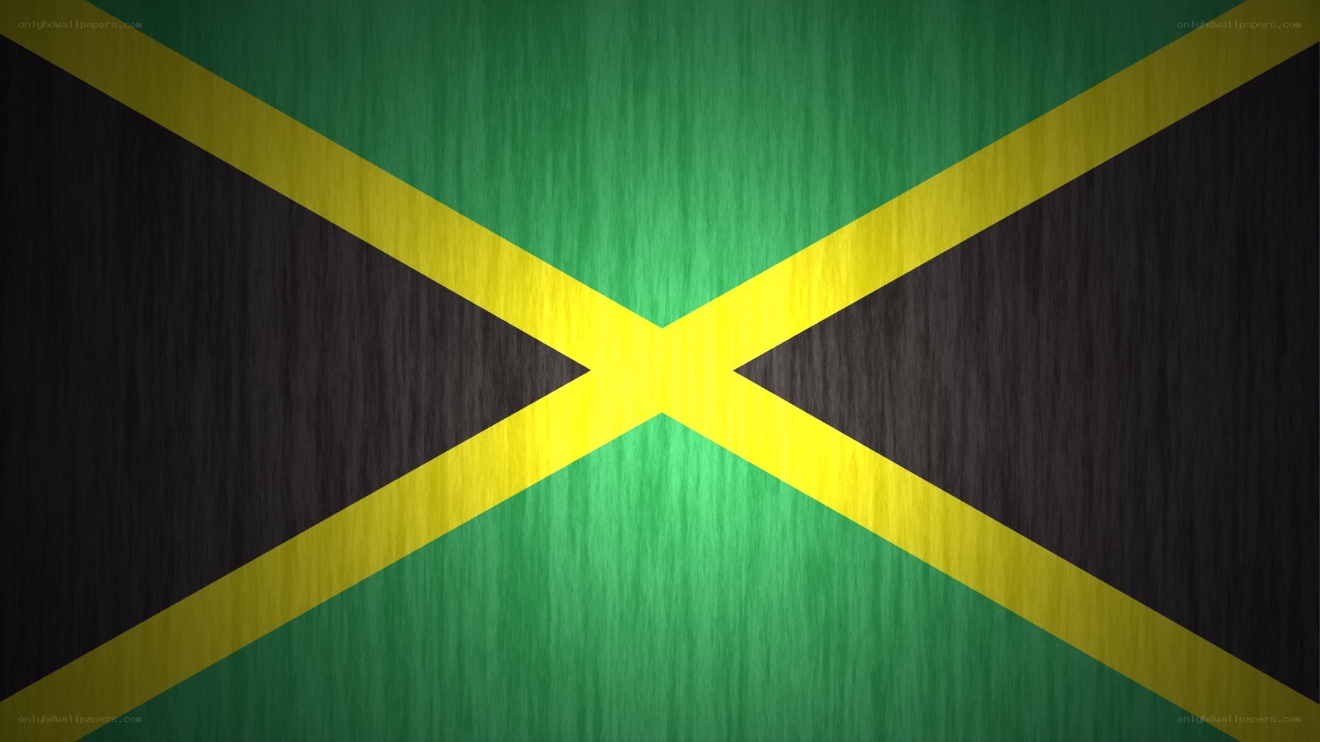 Jamaican flag with wood texture