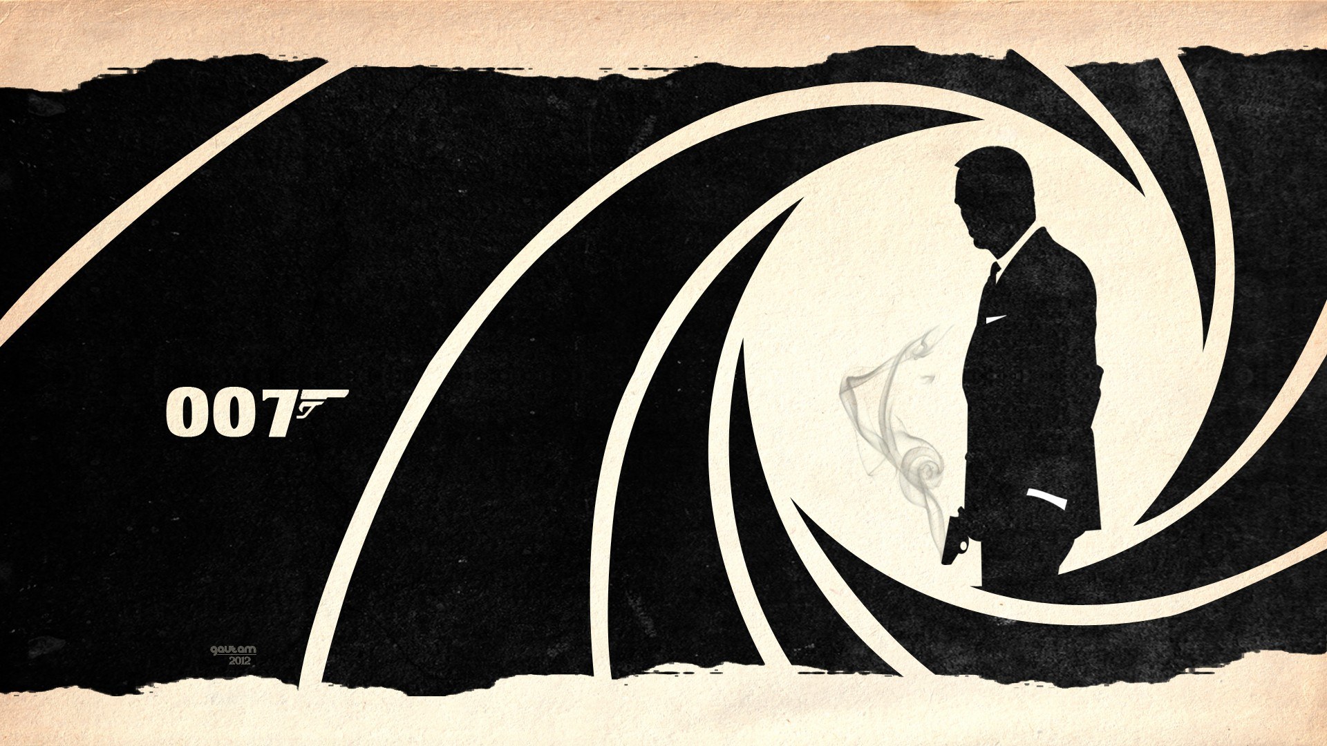 James Bond 007 logo art