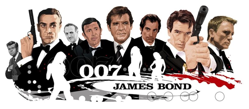 James Bond Actors — Black