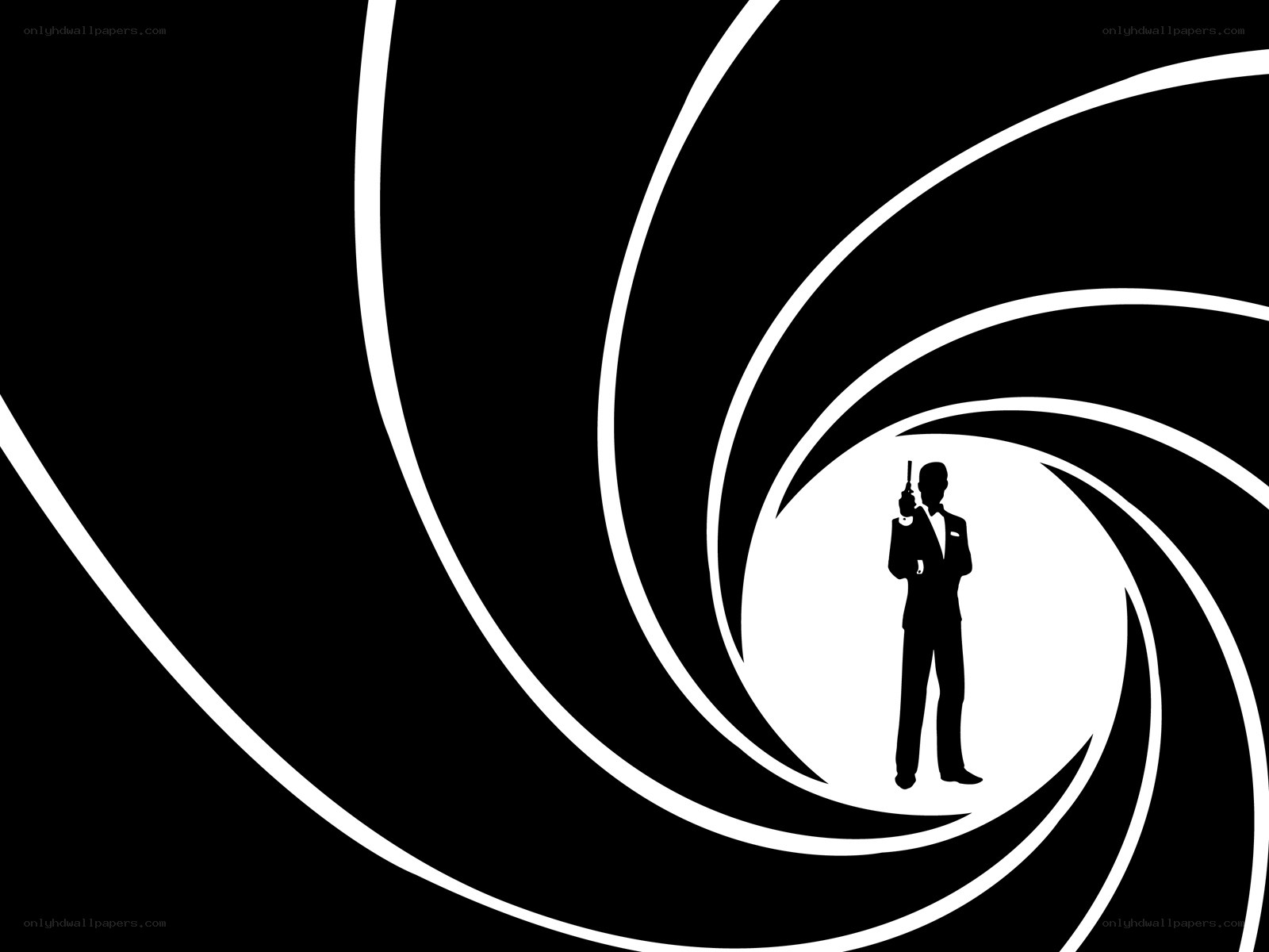 James Bond gun silhouette