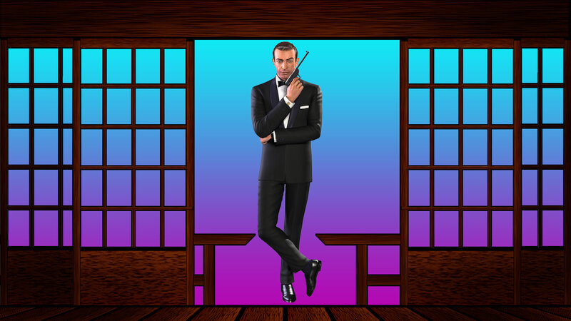 James Bond in a tuxedo