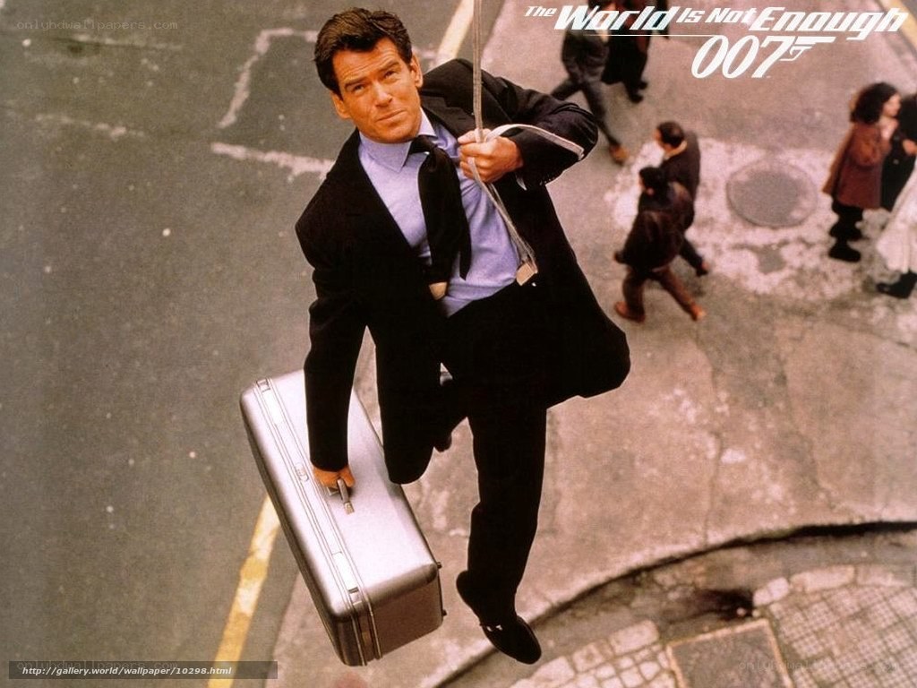 James Bond on a rope