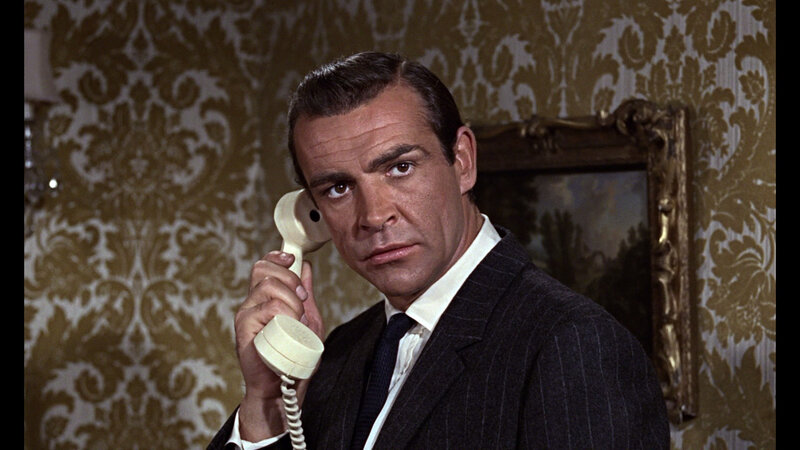 James Bond on the phone