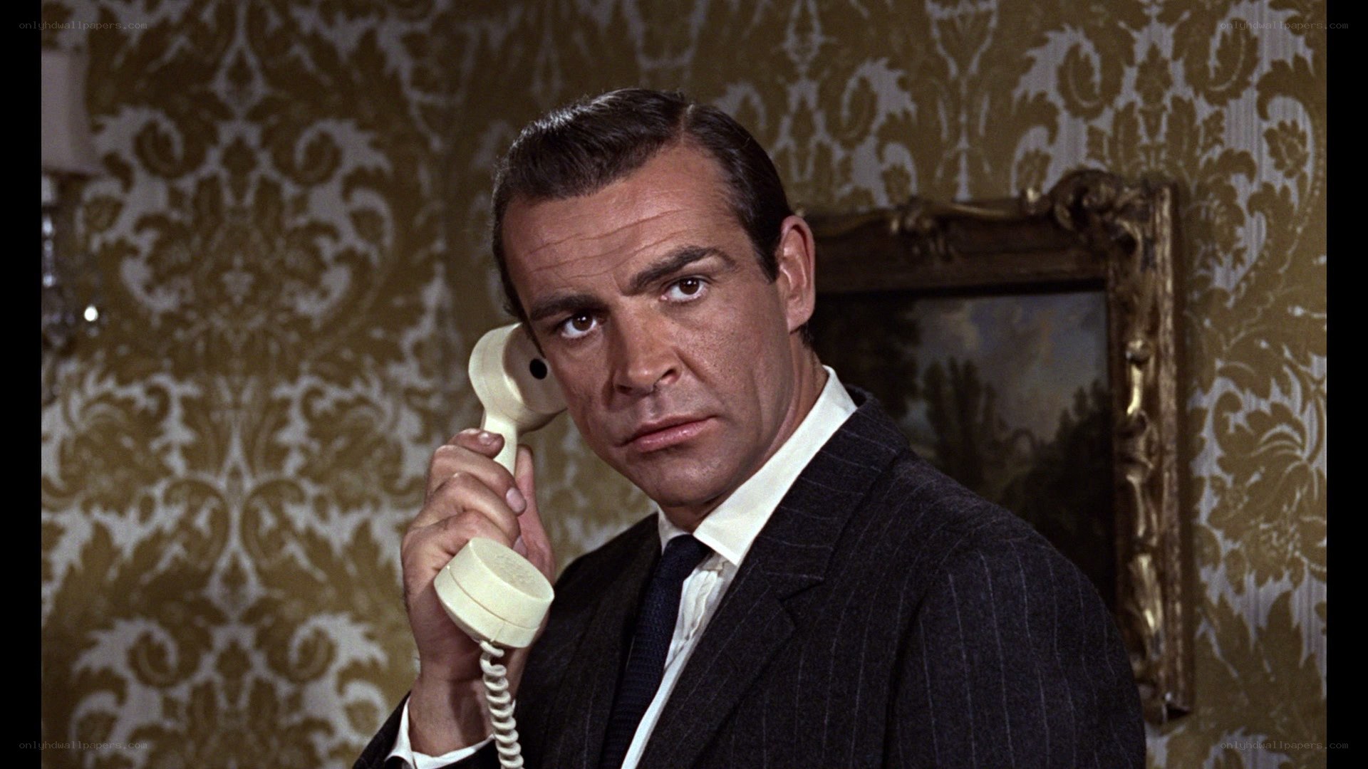 James Bond on the phone