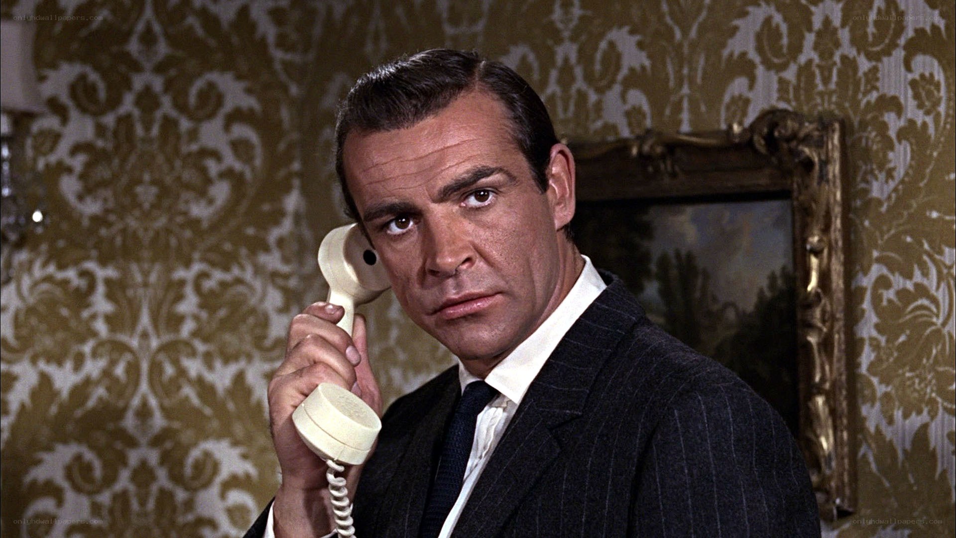James Bond on the phone