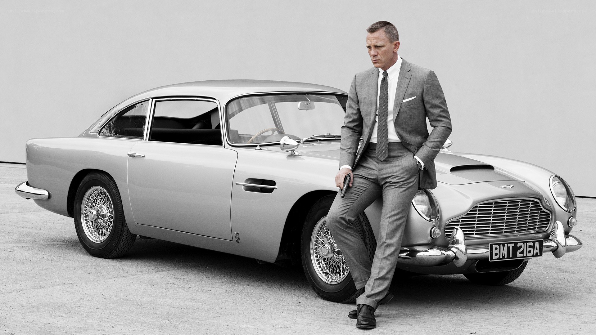James Bond with Aston Martin