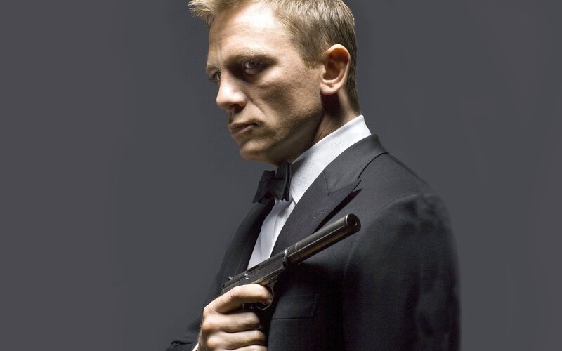 James Bond with gun