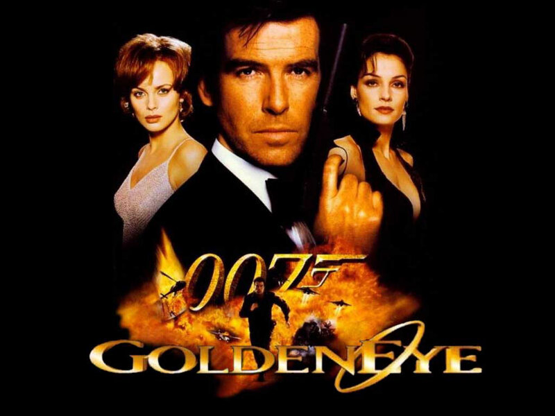 James Bond with Two Women — Black