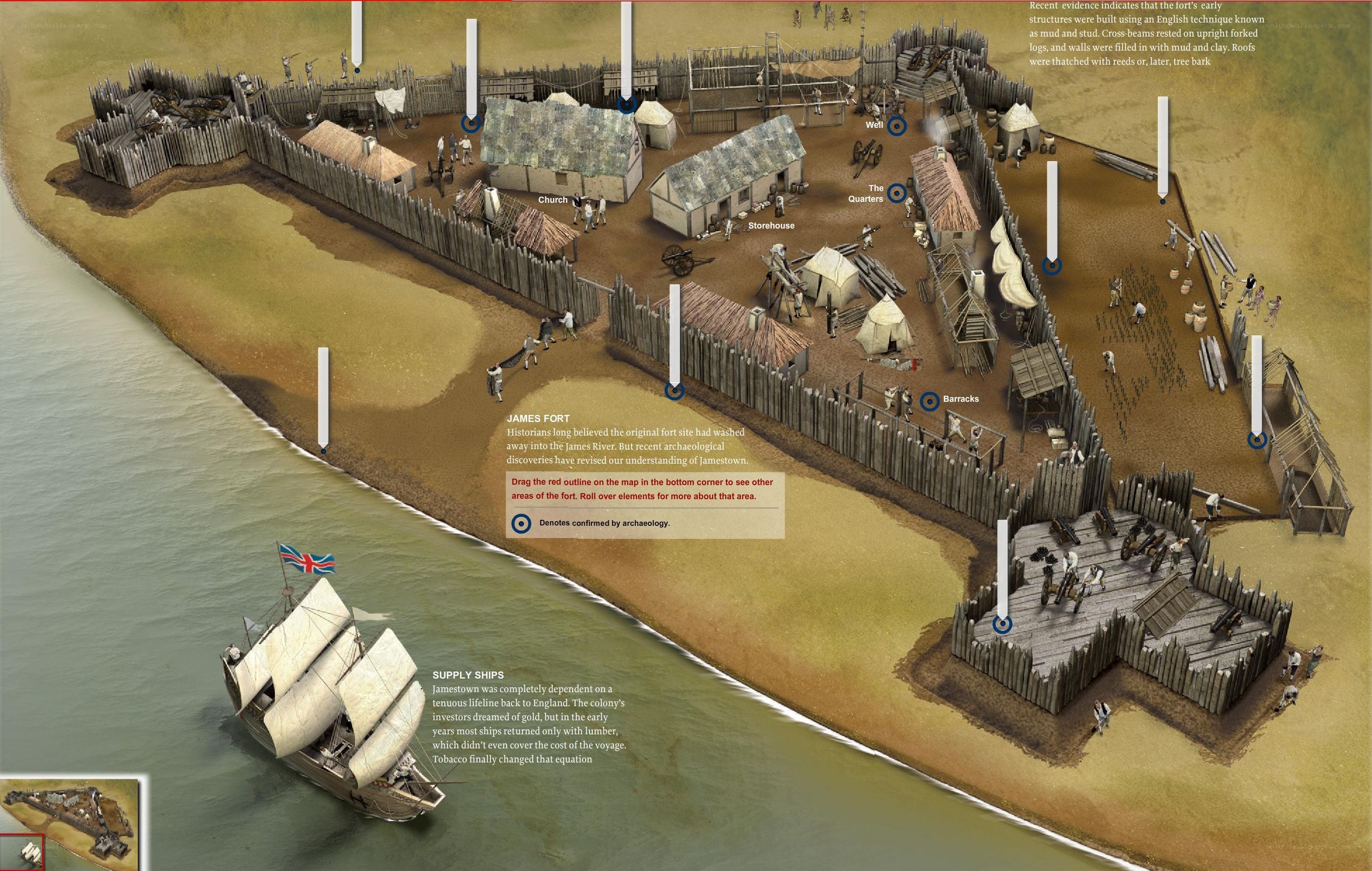 James Fort reconstruction
