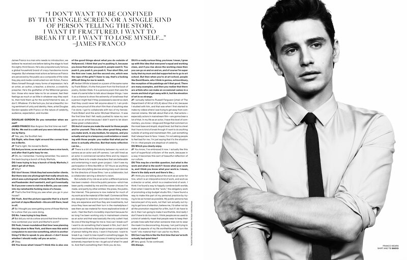 James Franco interview page