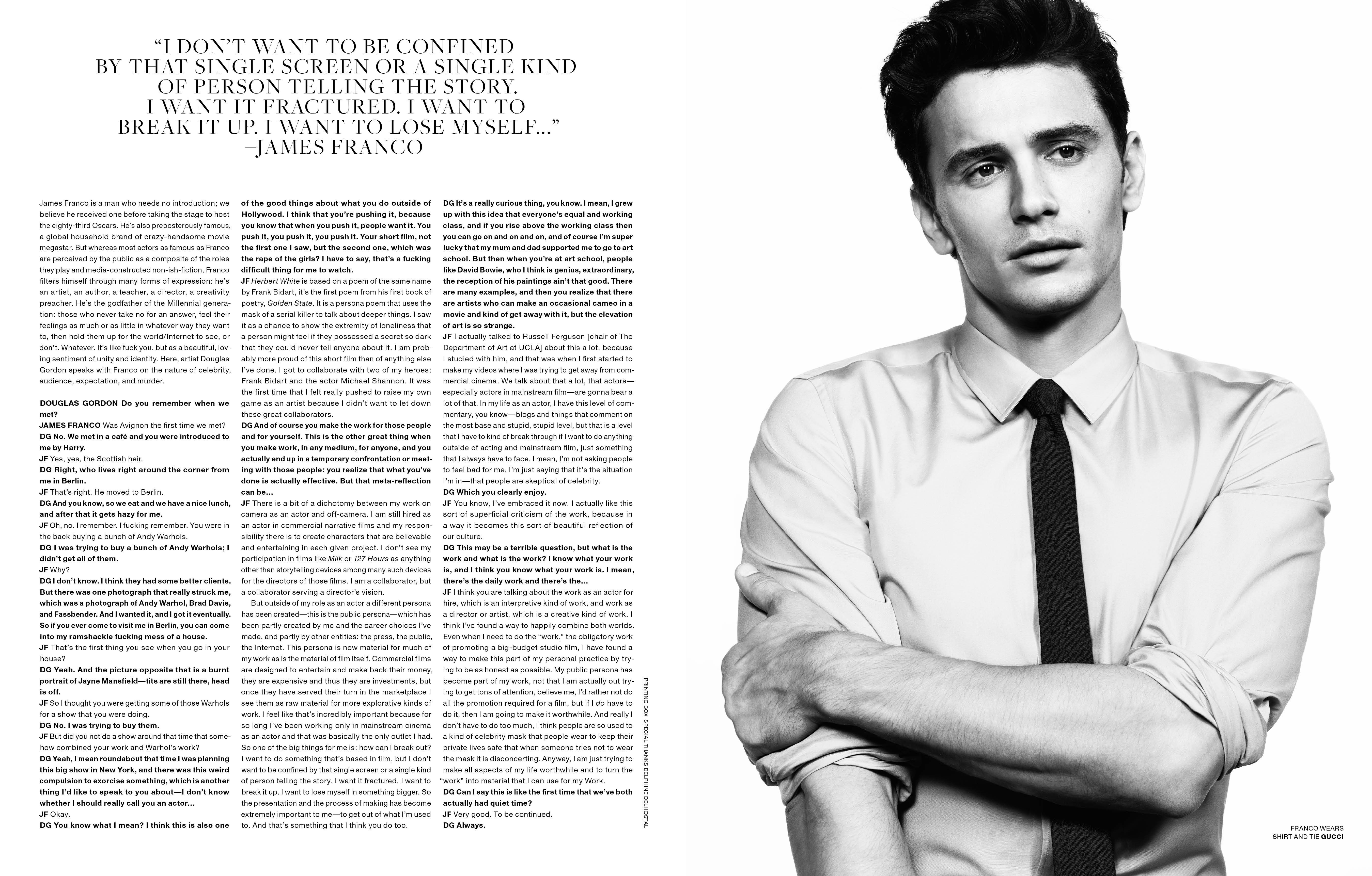 James Franco interview page