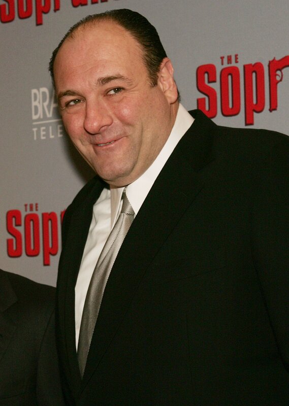 James Gandolfini at The Sopranos event