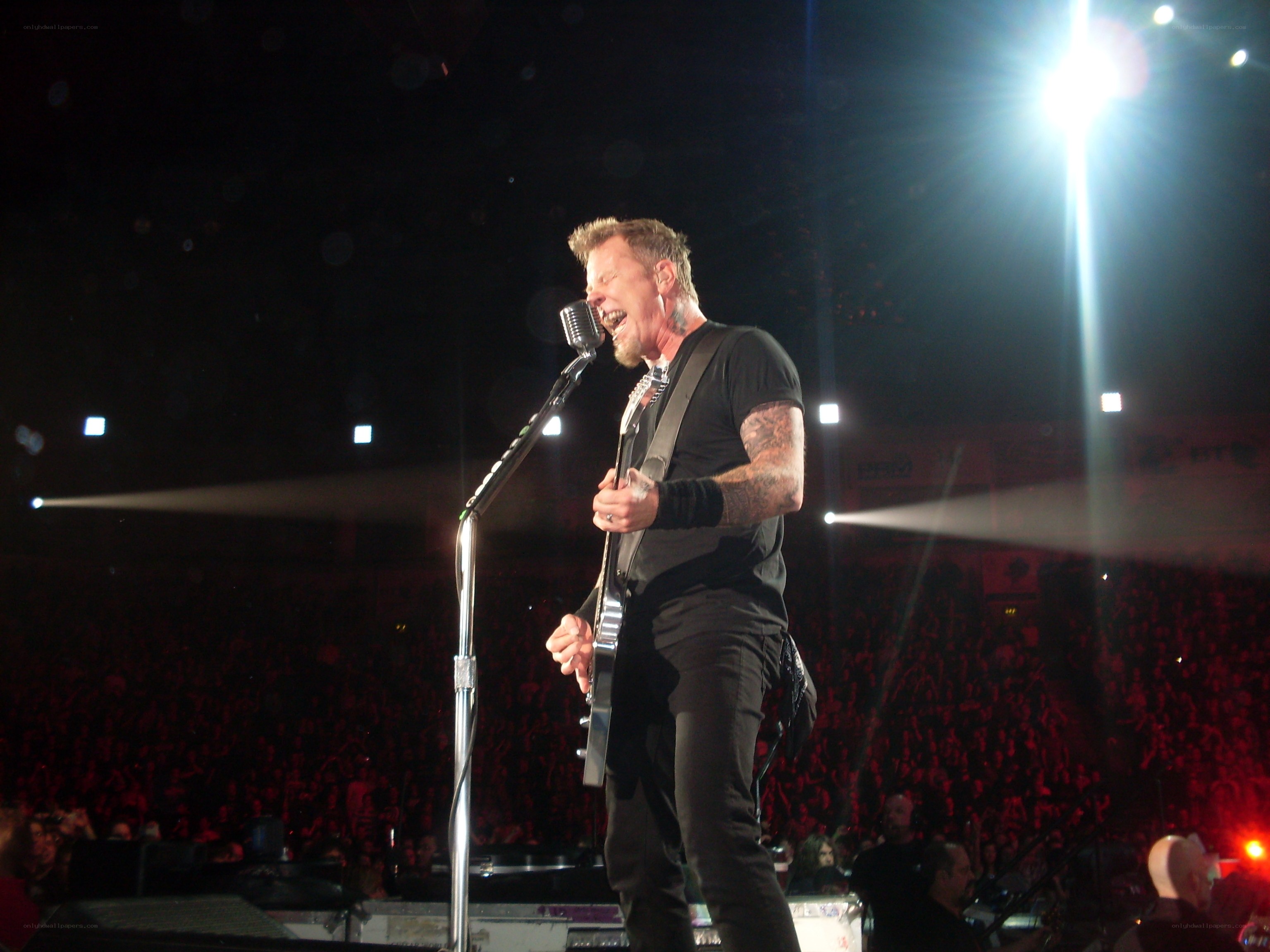 James Hetfield performing live