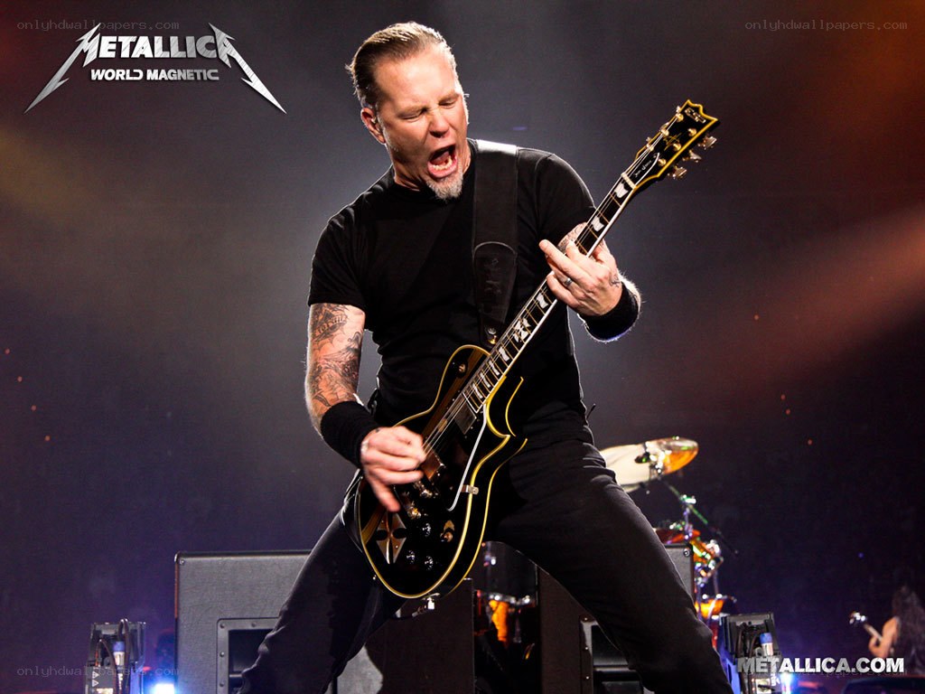 James Hetfield performing live
