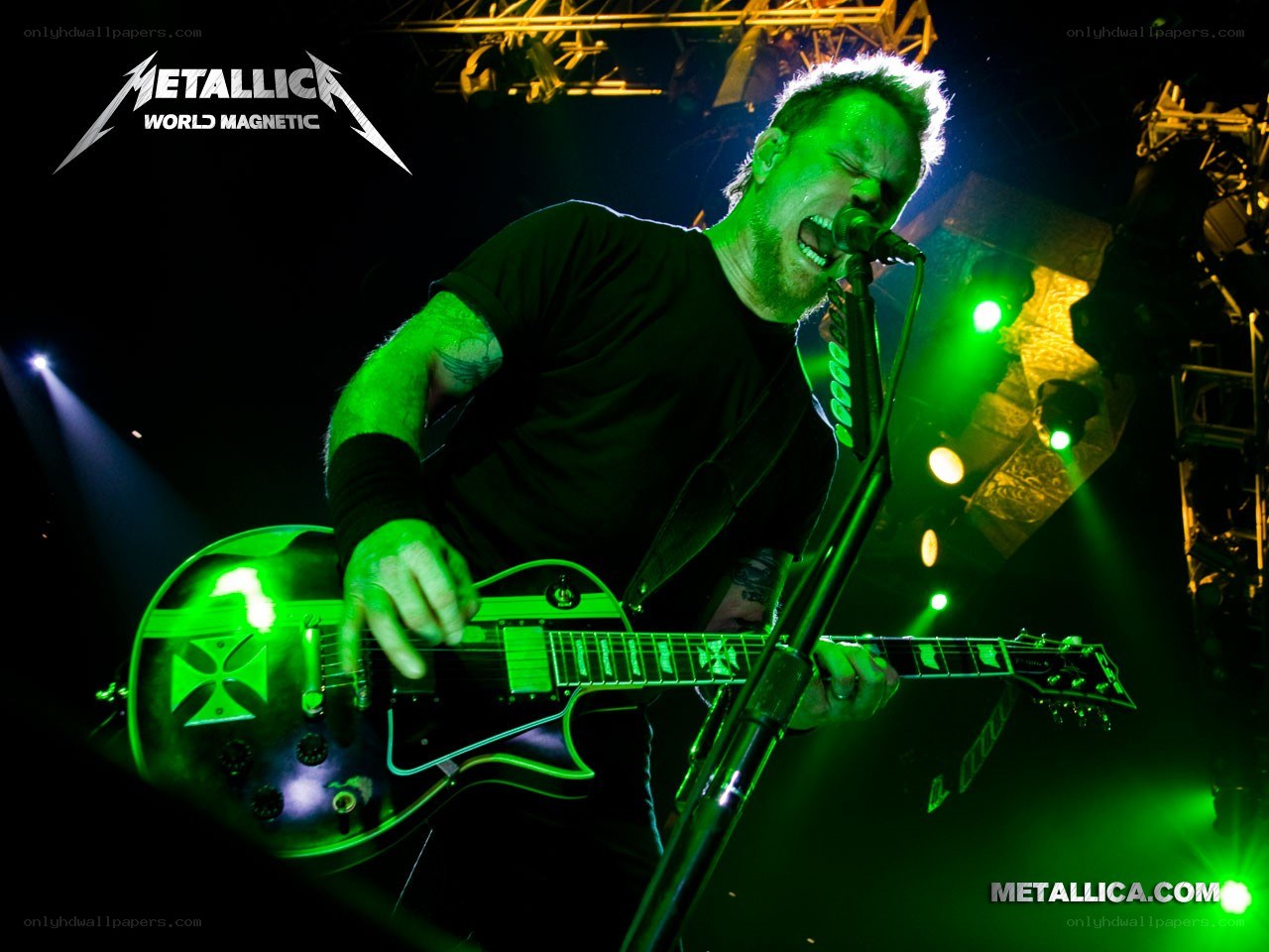 James Hetfield performing live