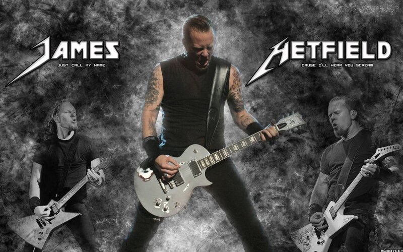 James Hetfield Playing Guitar