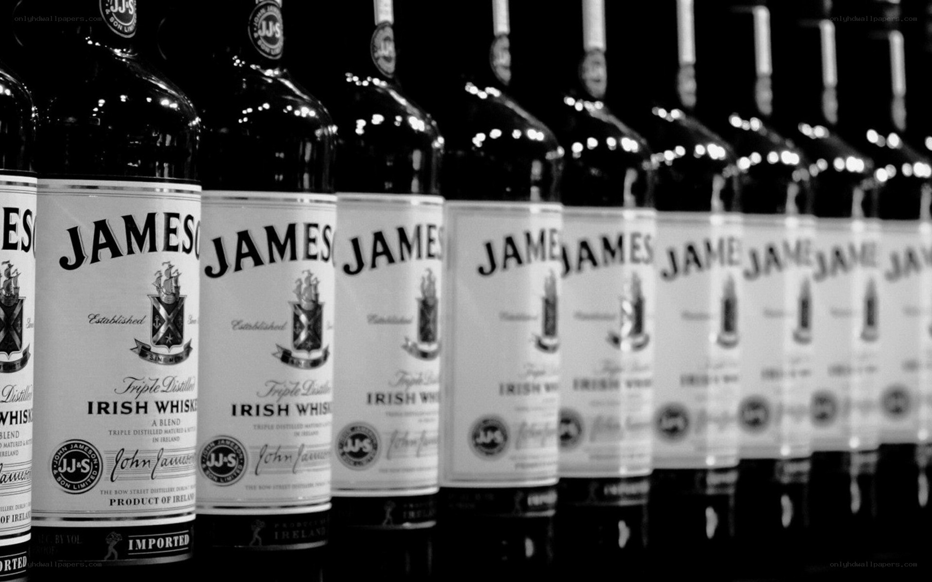 Jameson Irish Whiskey Bottles