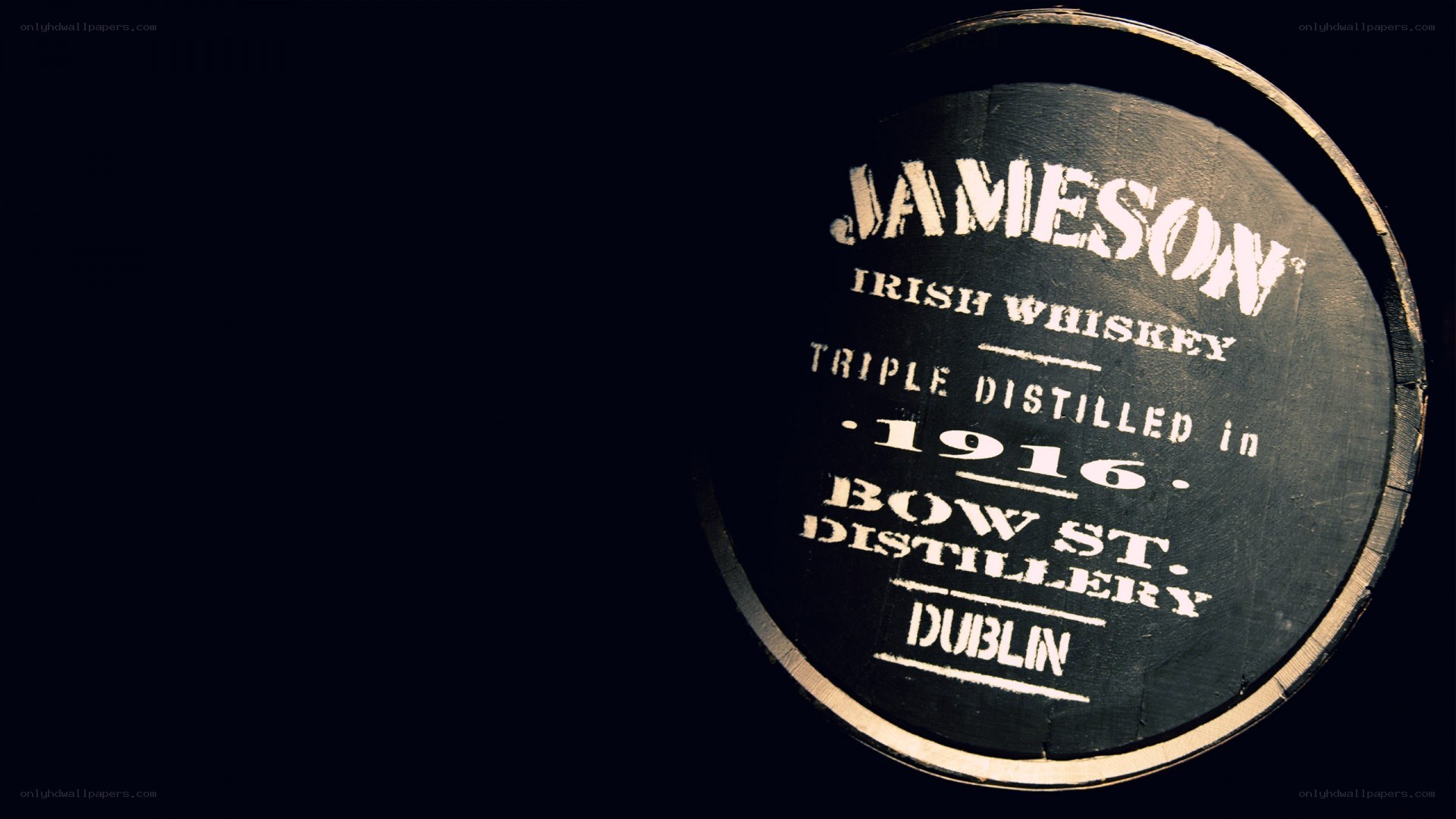 Jameson whiskey barrel