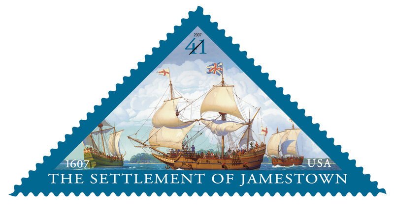 Jamestown Settlement Stamp