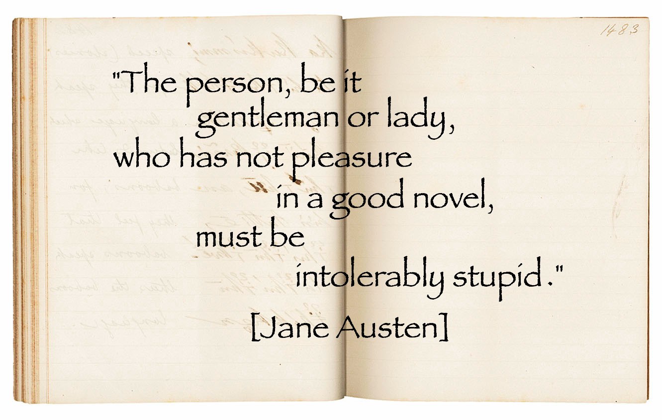 Jane Austen quote on novels