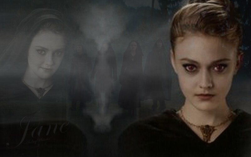 Jane with red eyes
