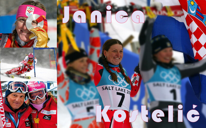 Janica Kostelic Skiing