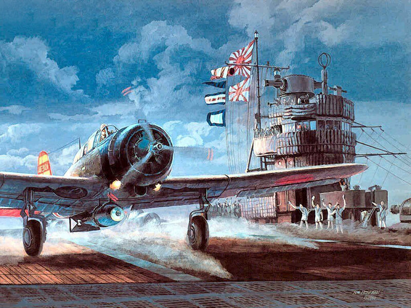 Japanese Aircraft Carrier — Blue