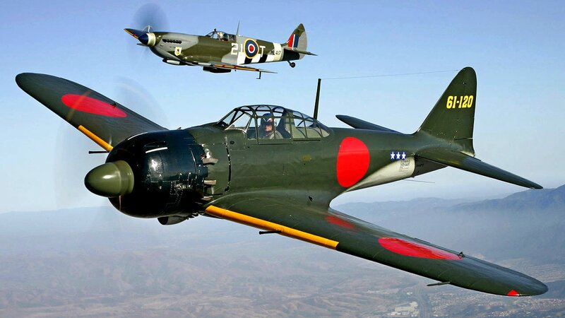 Japanese and British Planes