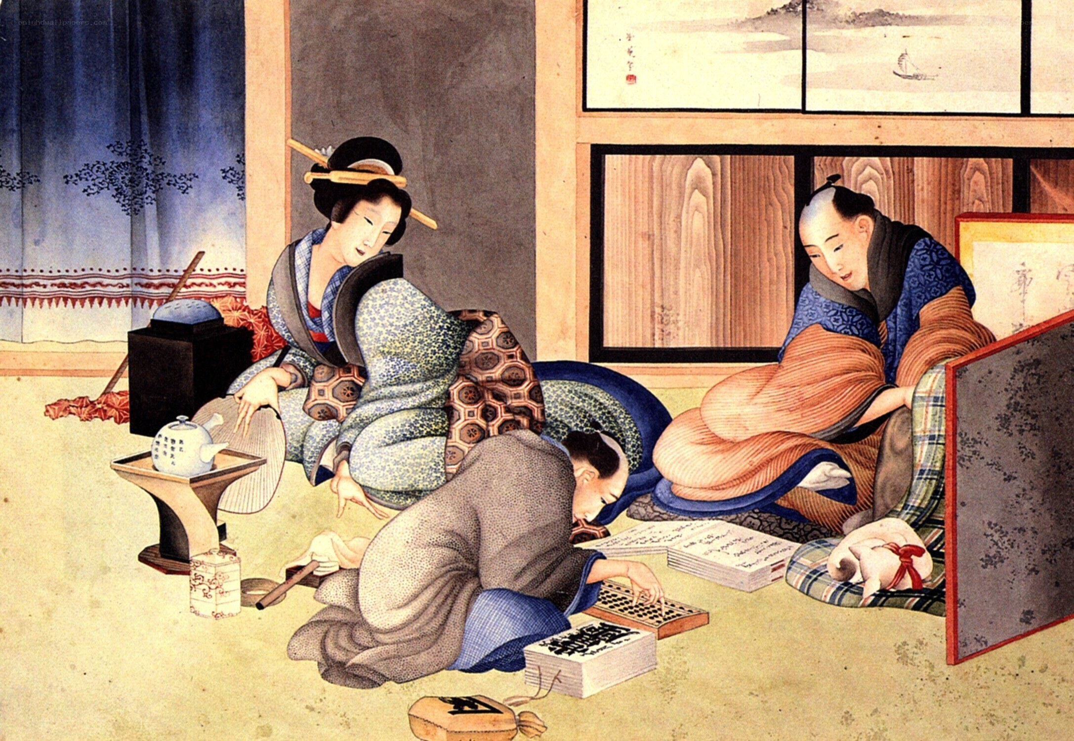 Japanese artists at work
