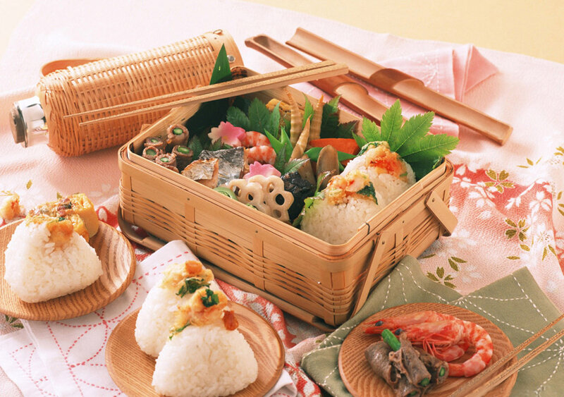 Japanese bento box meal