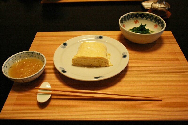 Japanese breakfast with tamagoyaki