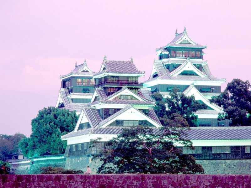 Japanese Castle at Dusk