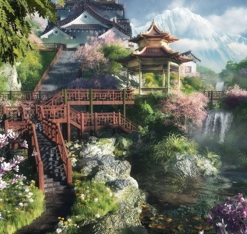 Japanese Castle Garden