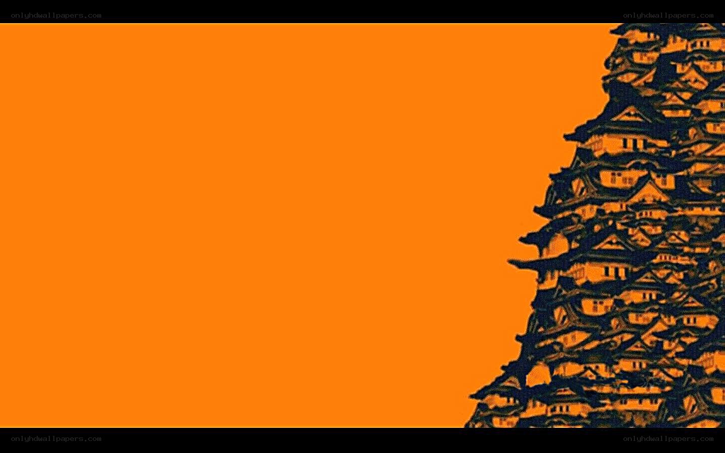 Japanese castle illustration