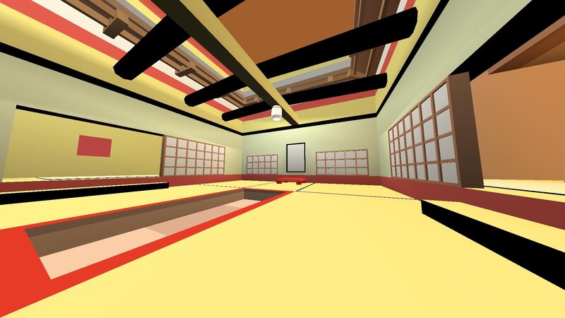 Japanese dojo interior