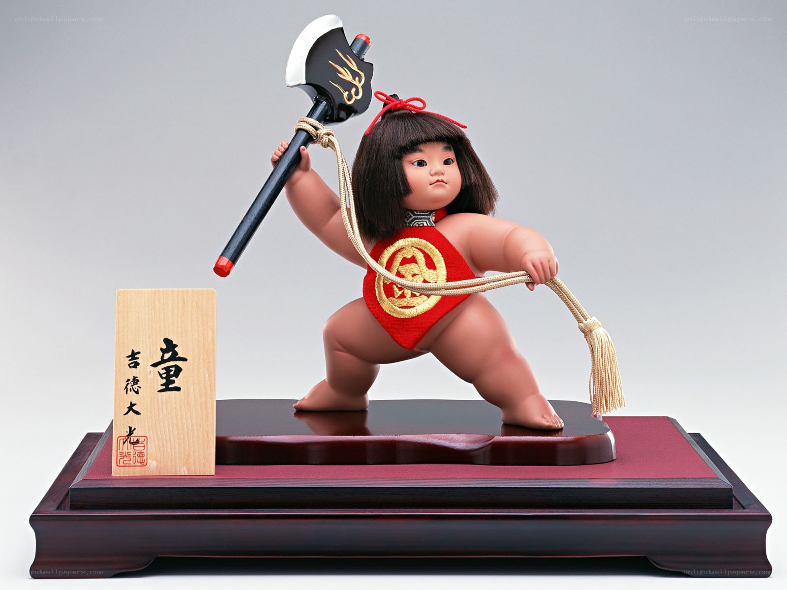 Japanese doll with axe