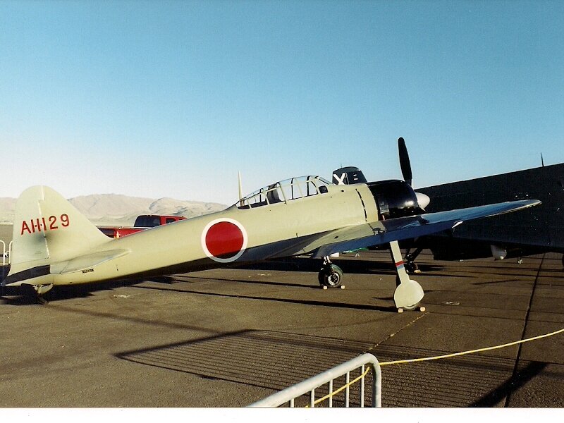 Japanese Fighter Plane — Green, Calm