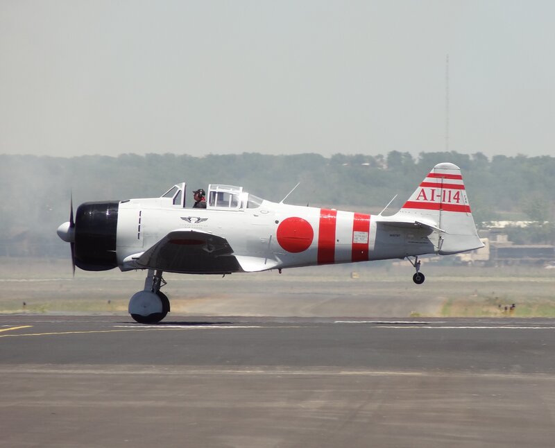 Japanese Fighter Plane — White, Neutral
