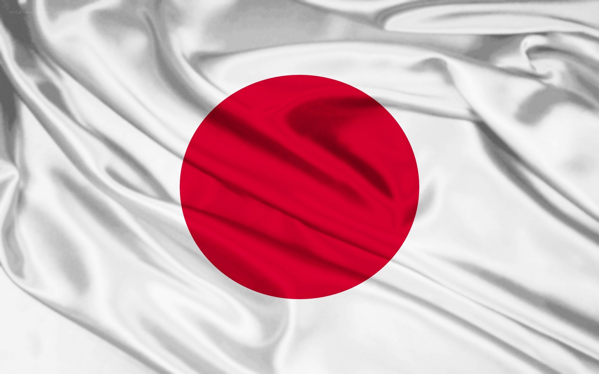 Japanese flag fabric texture