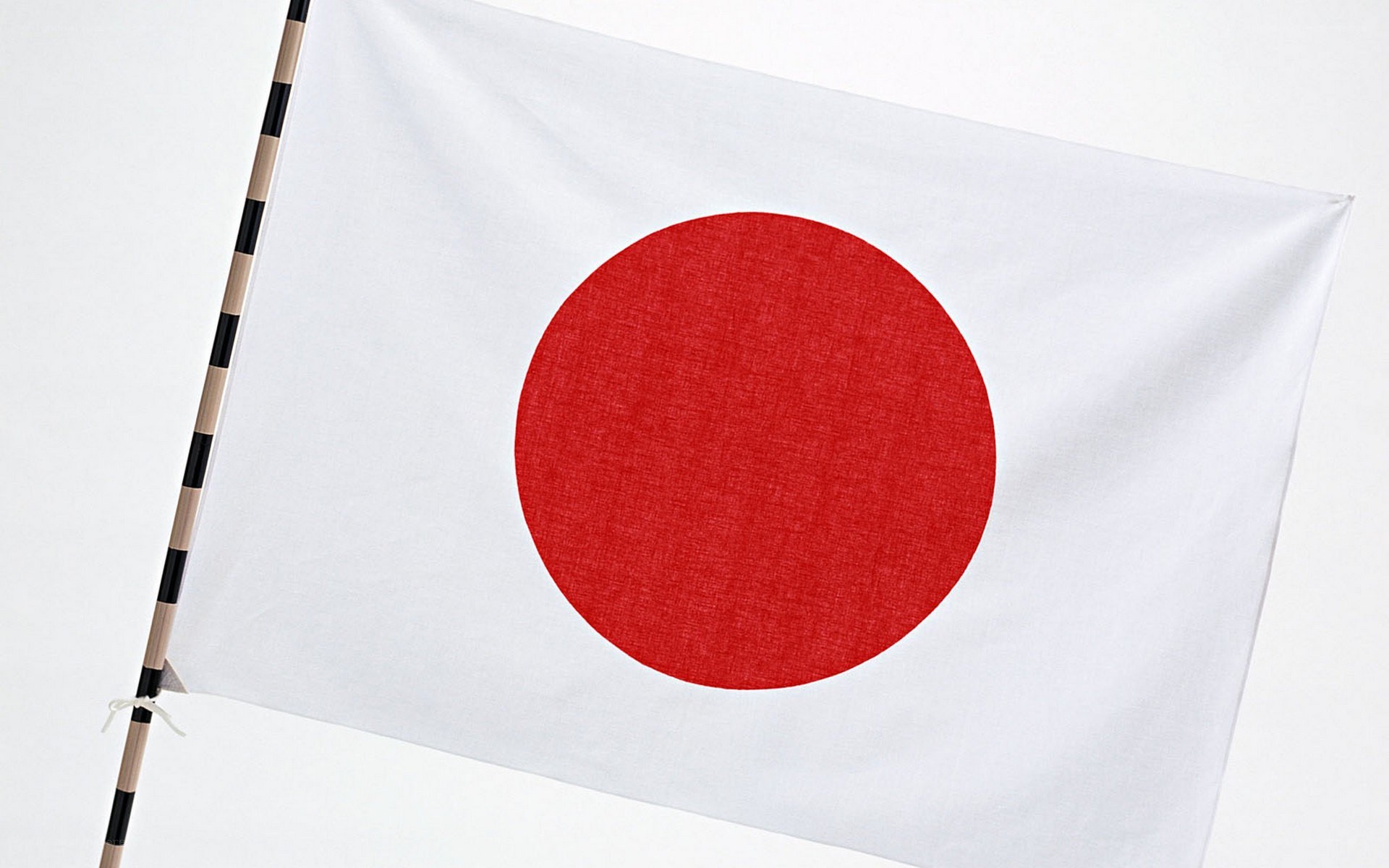 Japanese flag on a pole