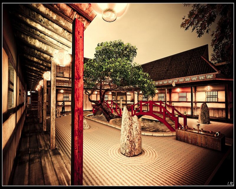 Japanese Garden Courtyard