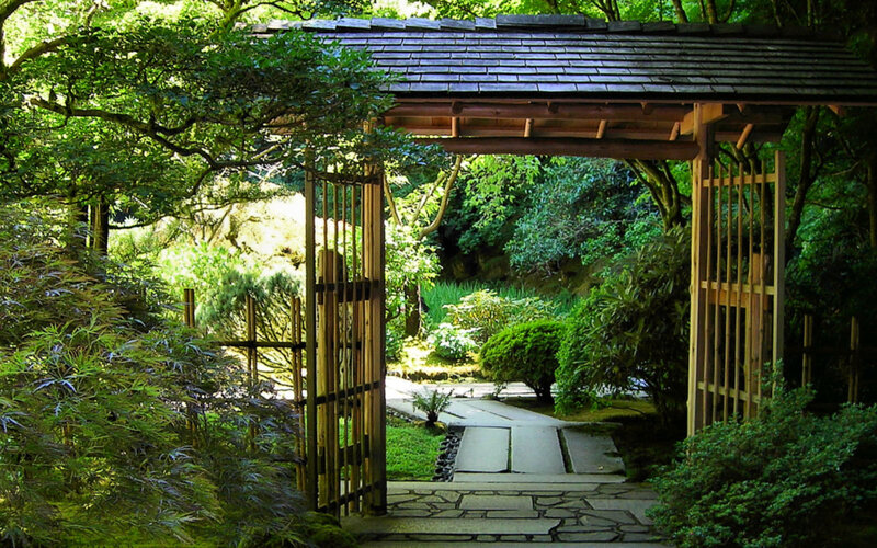 Japanese garden entrance
