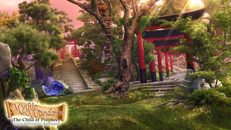 Japanese Garden Scene — Green