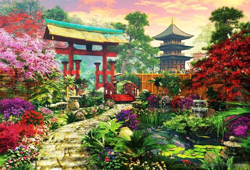 Japanese Garden Scene