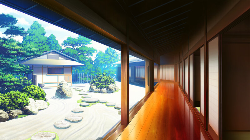 Japanese Garden View — Green, Serene