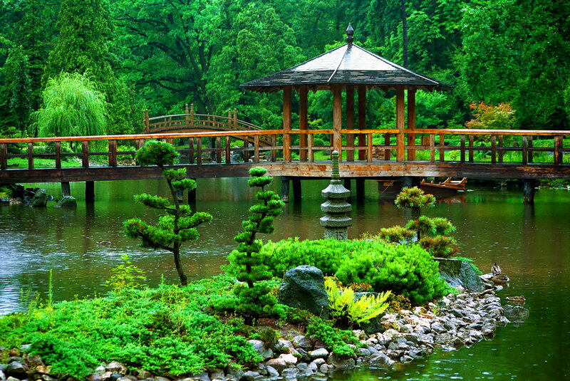 Japanese Garden with Gazebo